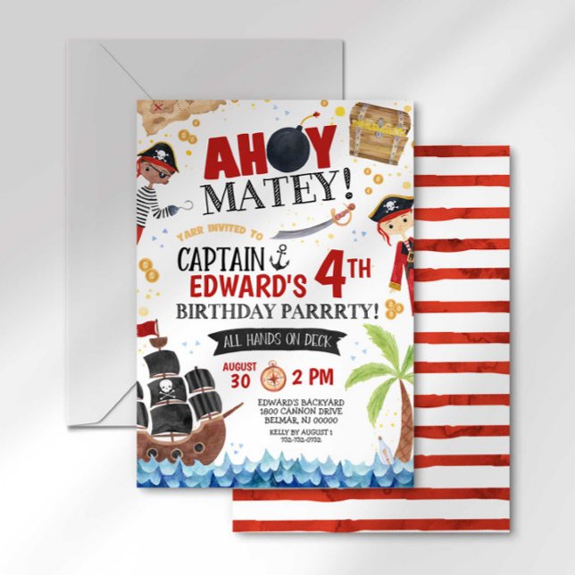 Pirate Birthday Invitation (Creator Uploaded)
