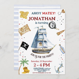 Pirate Birthday Invitation