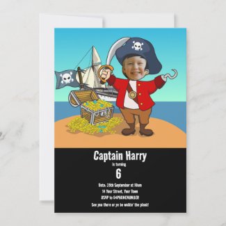 Pirate Birthday Invitation for kids