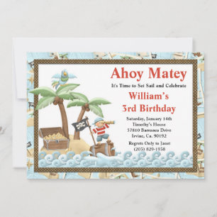 Pirate Birthday Party Invitation