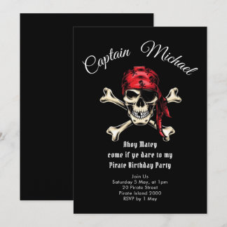Pirate Birthday Party Invitation