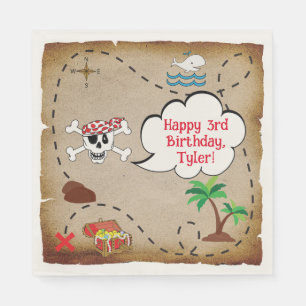 Pirate Birthday Party Napkin