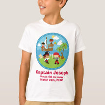 Pirate Birthday Party Personalised Shirts - Unique