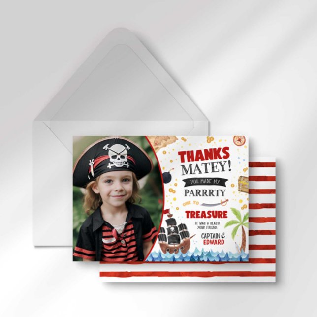 Pirate Birthday Thank You Card (Creator Uploaded)