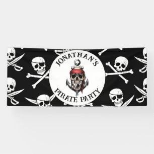 Pirate Birthday Under the sea  Banner