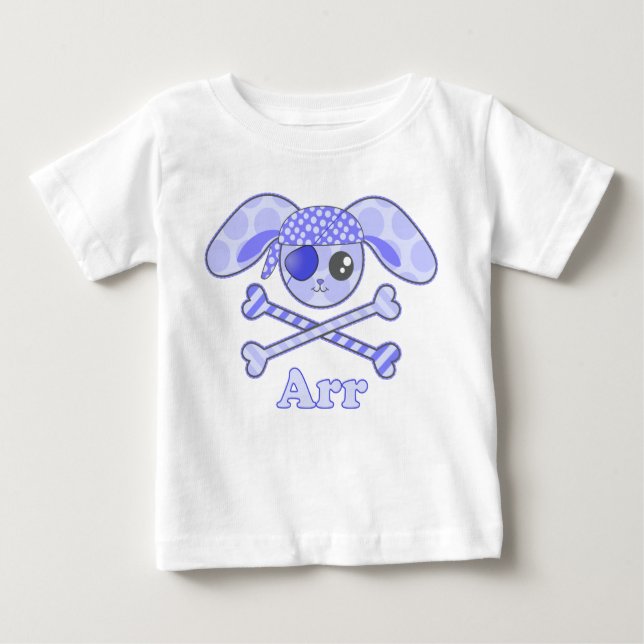 Pirate Blue Bunny Arr Baby T-Shirt (Front)
