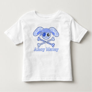 Pirate Blue Kawaii Bunny Toddler T-Shirt