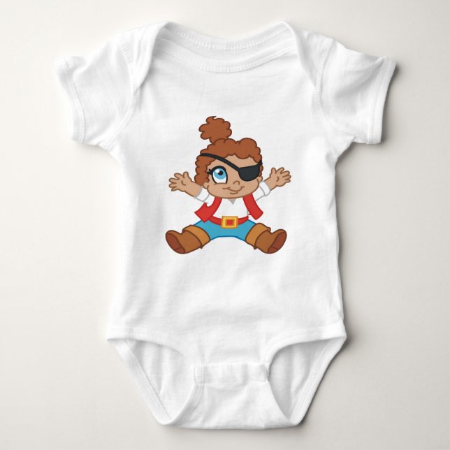 Pirate Boy Baby Bodysuit (Front)