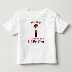 Pirate Boy Big Brother Toddler T-Shirt