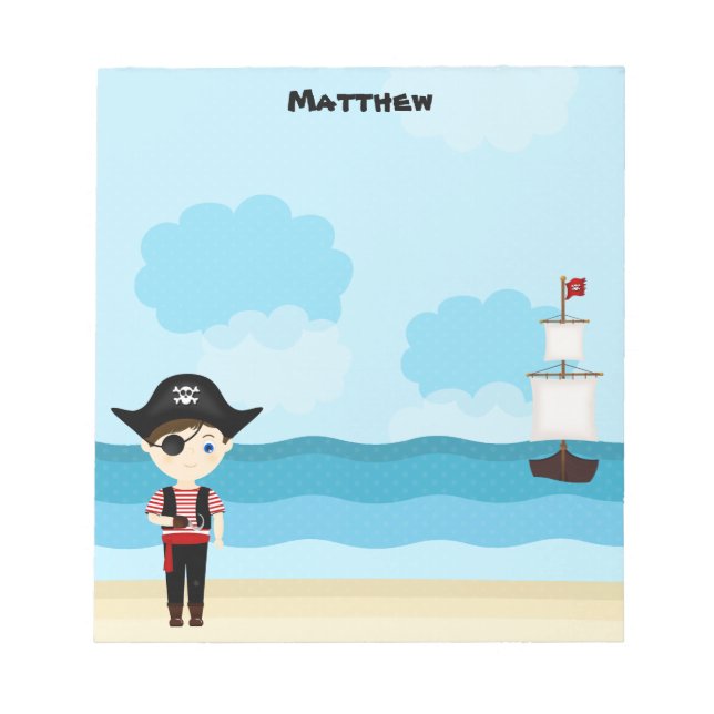 Pirate Boy Notepad (Front)