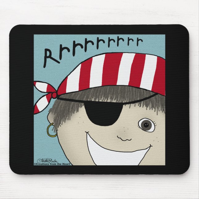 Pirate Boy Rrrrrr Mouse Pad (Front)