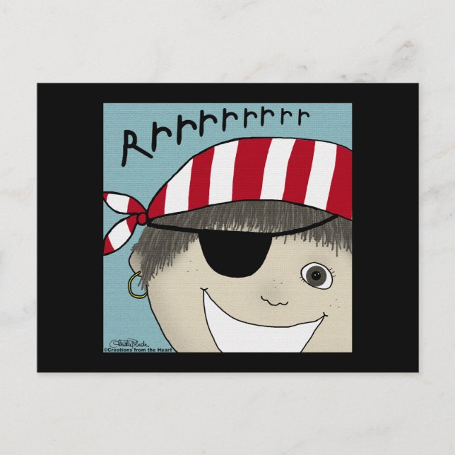 Pirate Boy Rrrrrr Postcard (Front)