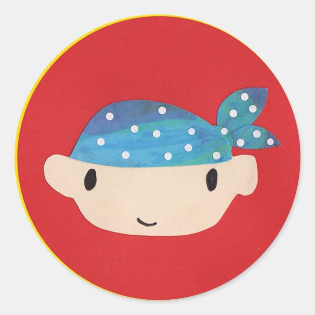 Pirate Boy Stickers (Front)