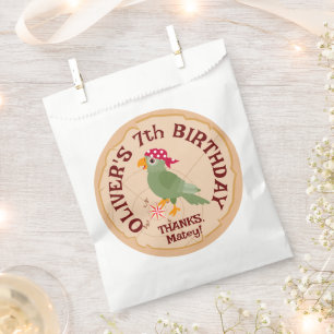 Pirate Boy Treasure Map Fun Birthday Party Favour Bag