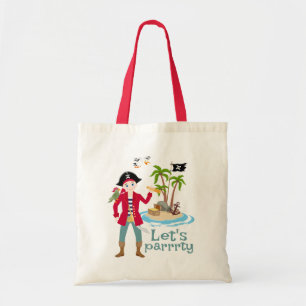 Pirate Boy Treasure Map Fun Birthday Party Tote Bag