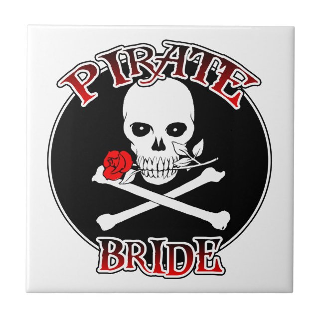 Pirate Bride Ceramic Tile (Front)