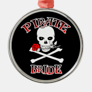 Pirate Bride Metal Ornament