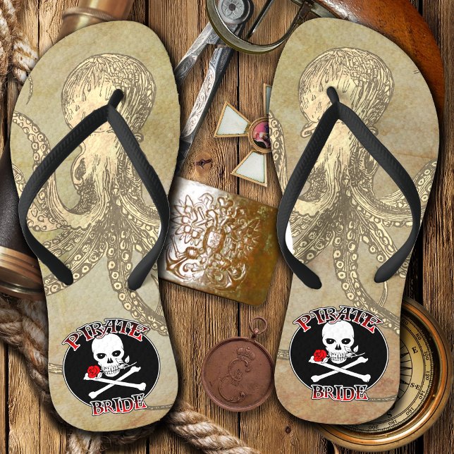 Pirate Bride Thongs (Pirate Bride Flip Flops)