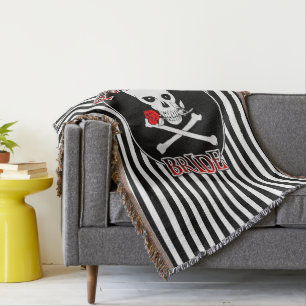 Pirate Bride Throw Blanket