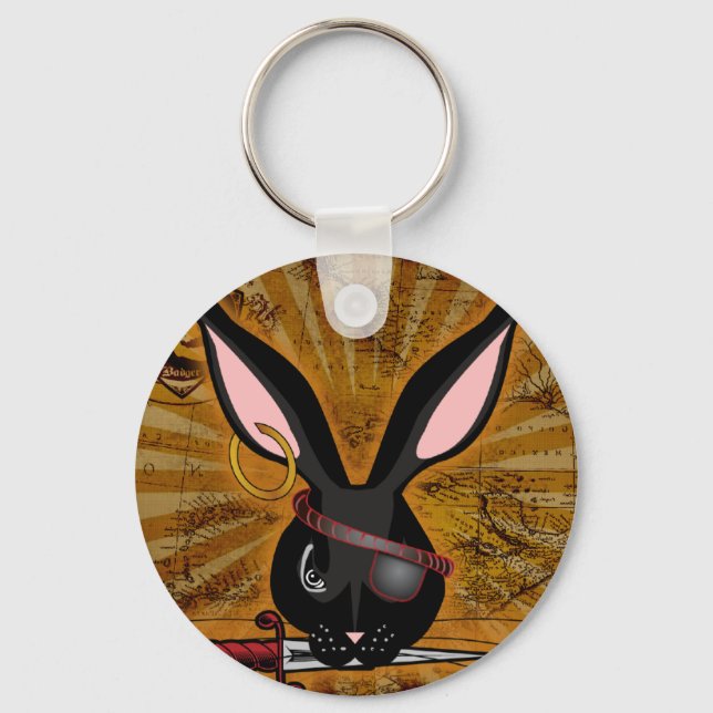 Pirate Bunneh Key Ring (Front)