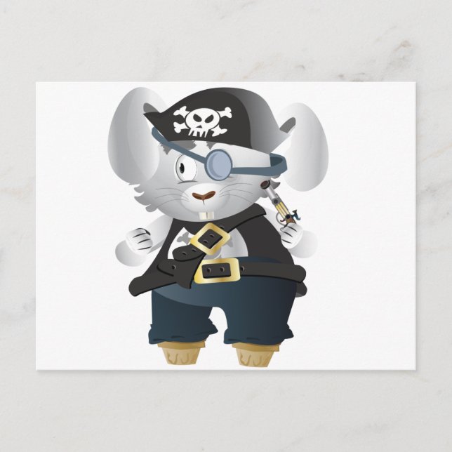 Pirate Bunny Postcard (Front)