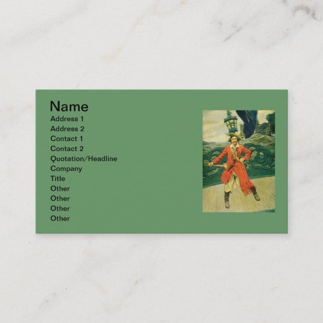 Pirate Business Card (Front)