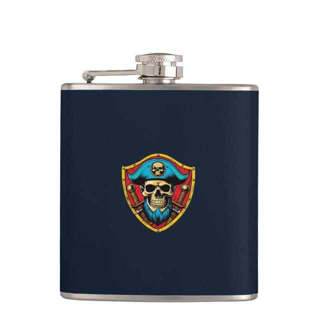 Pirate Captain Flask (Front)