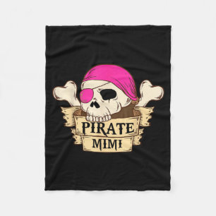 Pirate Captain Mimi Pirate Mimi Funny Halloween Fleece Blanket