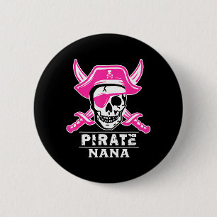 Pirate Captain Nana Pirate Nana Funny Grandma 6 Cm Round Badge