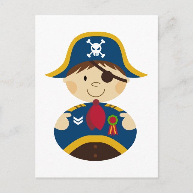 Pirate Captain Postcard (Front)