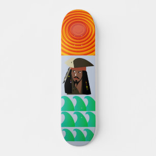 PIRATE CAPTAIN Skateboard, 7¾" Deck Skateboard