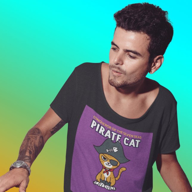 PIRATE CAT FUNNY T-SHIRTS TEES (Creator Uploaded)