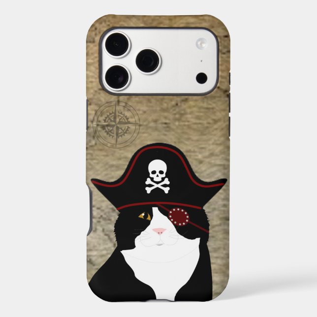 Pirate Cat iPhone Case (Back)