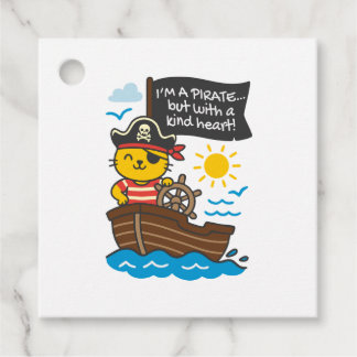 Pirate Cat Label