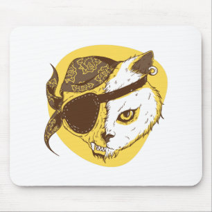 Pirate Cat Mouse Pad