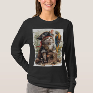 Pirate Cat Treasure T-Shirt