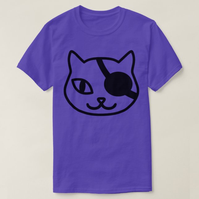 Pirate Cat With Eye Kids Gift T-Shirt (Design Front)