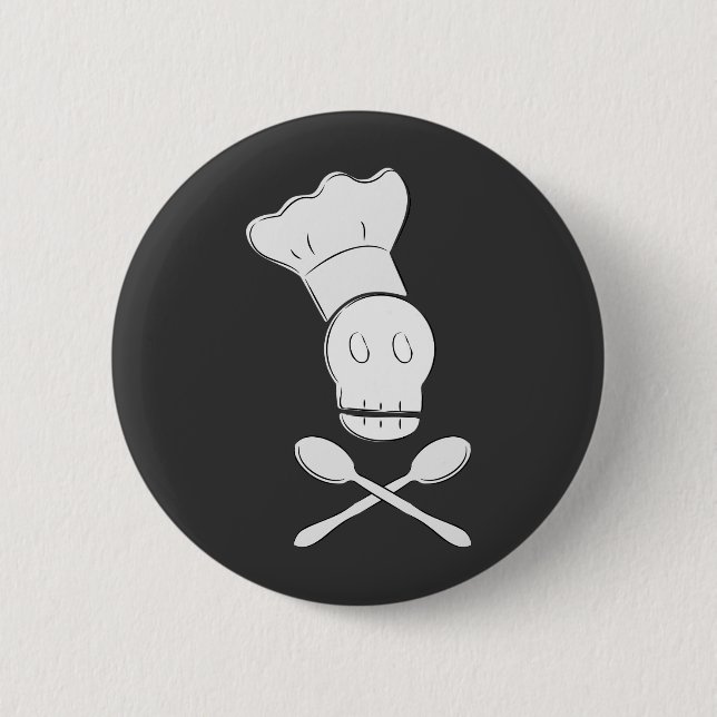 Pirate Chef 6 Cm Round Badge (Front)