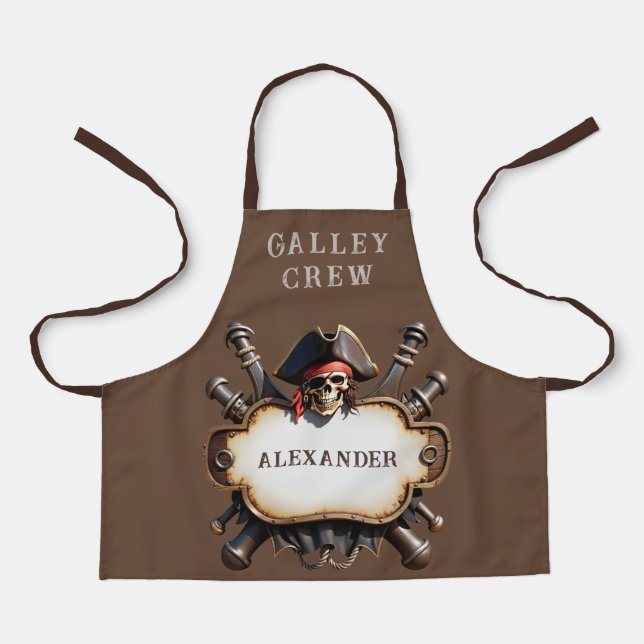 Pirate Chef Personalise Apron (Front)