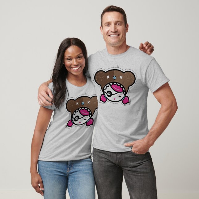 pirate chick (brown) T-Shirt (Unisex)