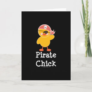 Pirate Chick Greeting Card
