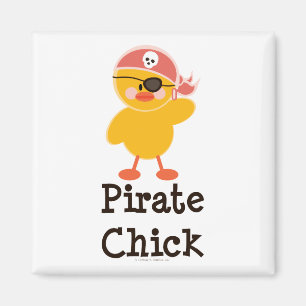 Pirate Chick Magnet