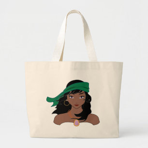 Pirate Chicks ROCK! Large Tote Bag