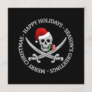 Pirate Christmas invitation - customise