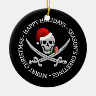 Pirate Christmas ornament - customisable