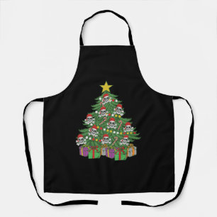 Pirate Christmas Tree Skull Crossbones Apron