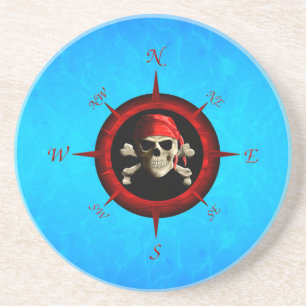 Pirate Compass Rose Coaster