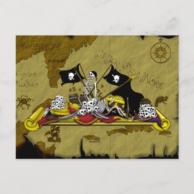 "PIRATE CONTEST" POSTCARD (Front)