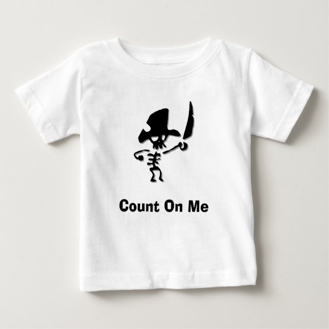Pirate Count On Me Baby T-Shirt (Front)