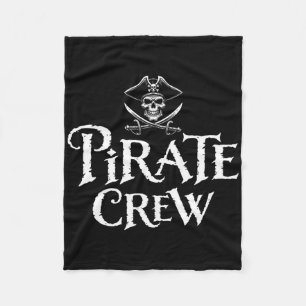 Pirate Crew Funny Halloween Costume Dad Mum Boys G Fleece Blanket